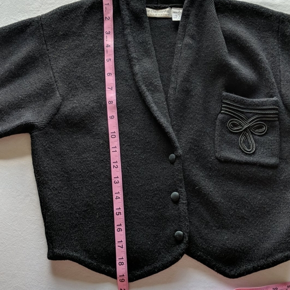 Vintage Embellished Wool Cropped Jacket - Picture 8 of 12